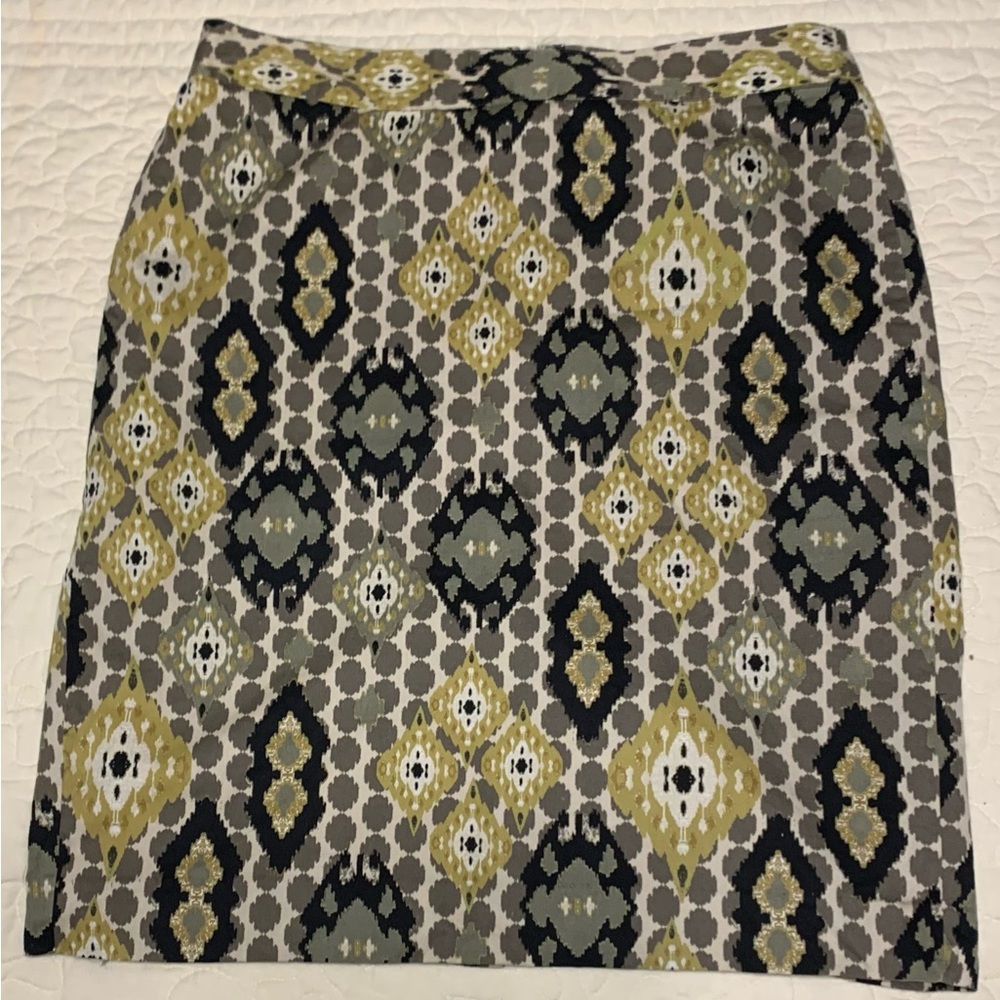 Van Heusen Studio Green Print Pencil Skirt